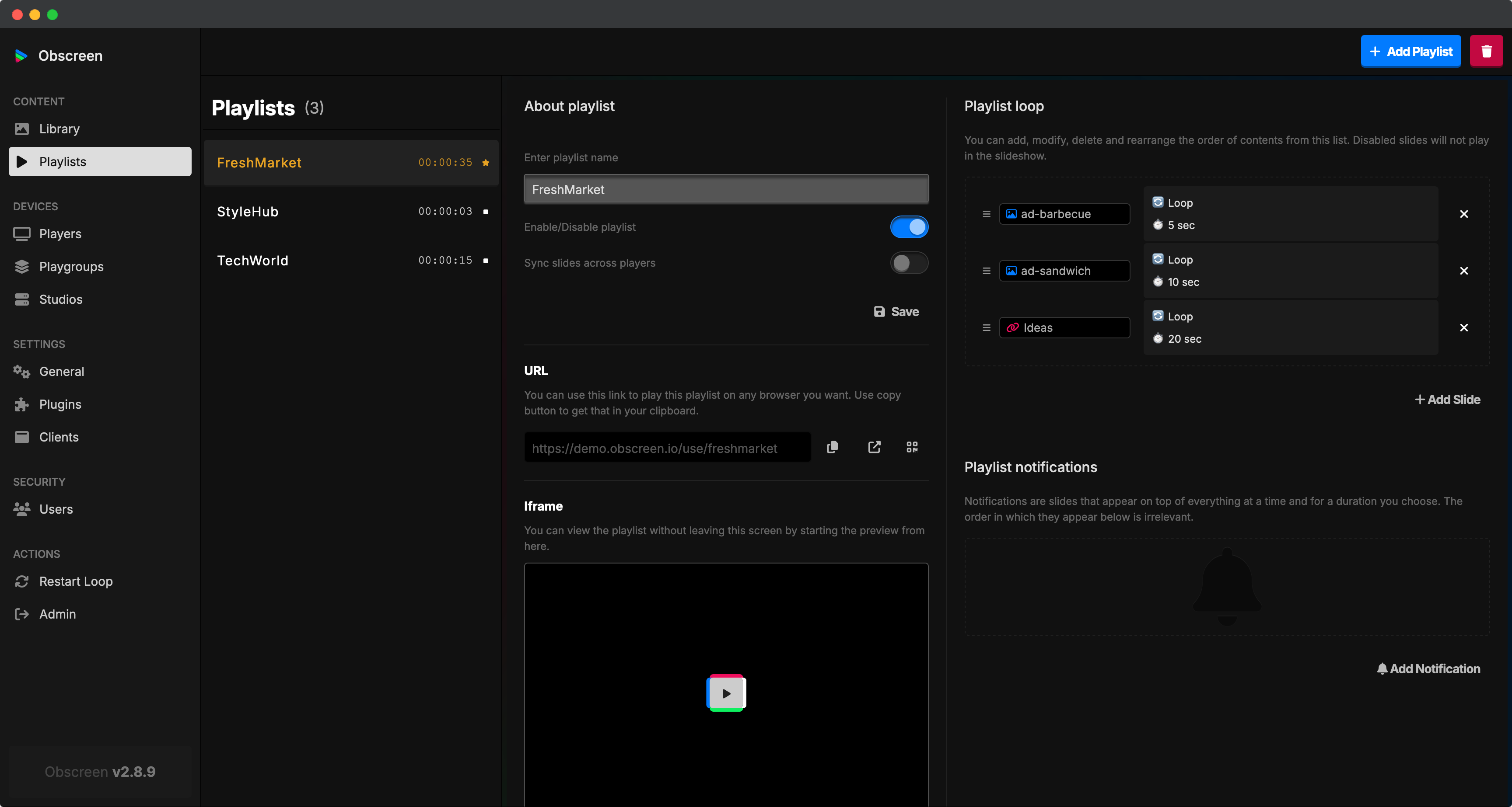 Obscreen Studio Screenshot